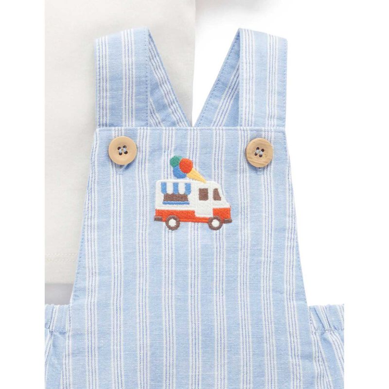 Purebaby Short Leg Overall Set image number 2